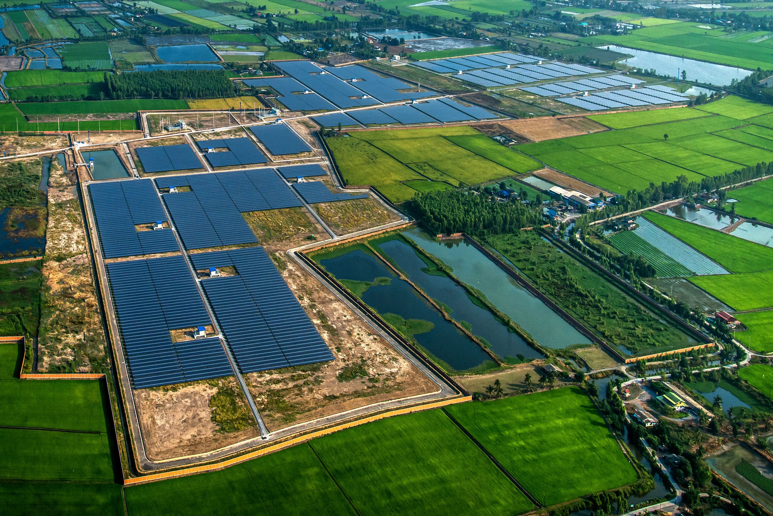 Panells solars per a la indústria agrícola